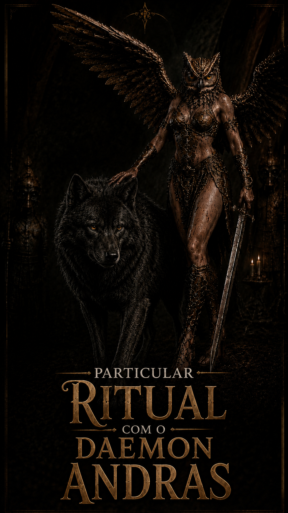 Flyer do ritual Ritual Particular com o Daemon Andras