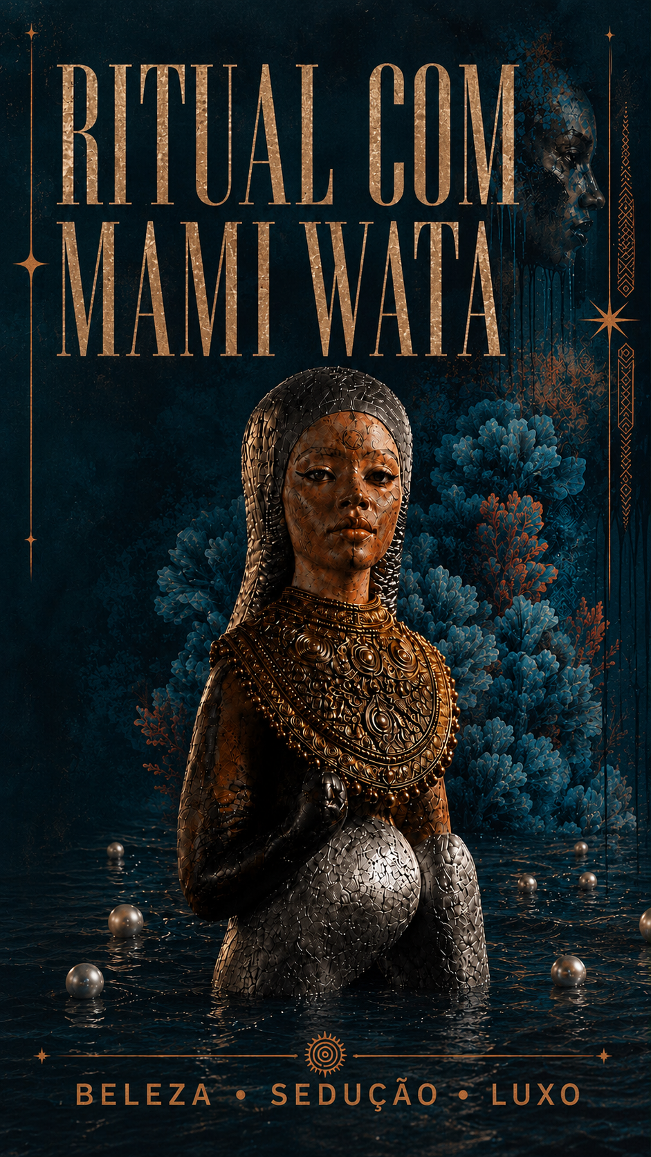 Flyer do ritual Ritual com Mami Wata