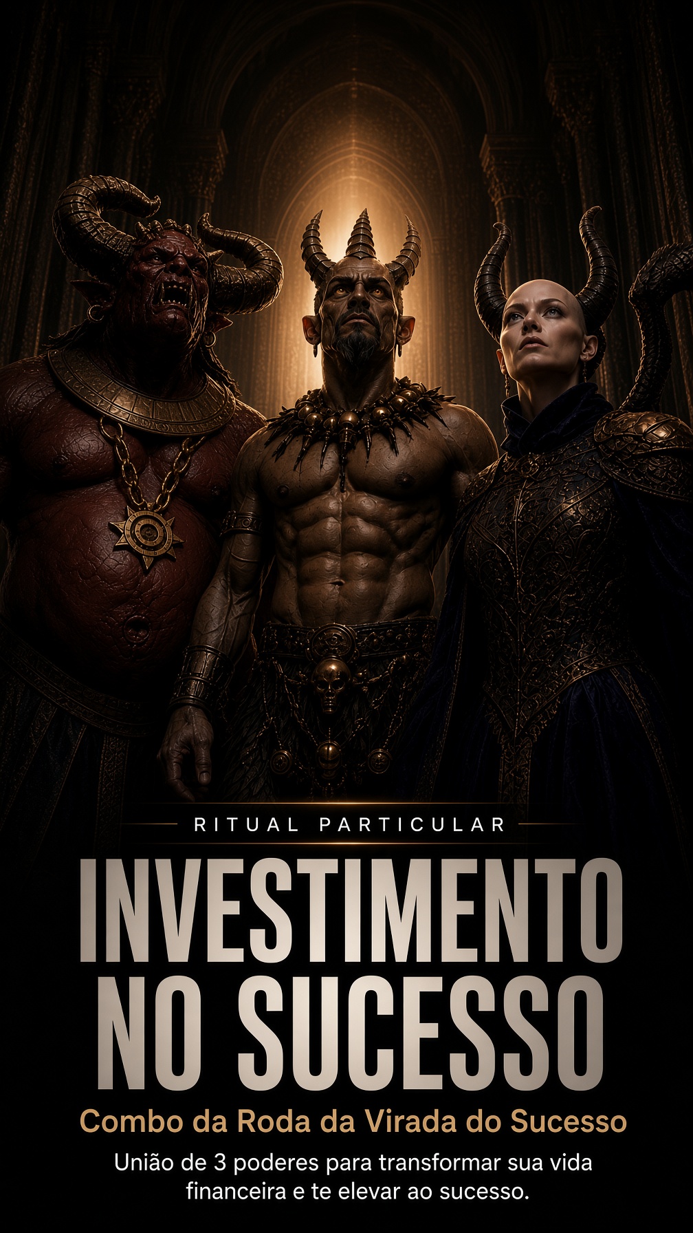 Flyer do ritual Investimento no Sucesso — Particular