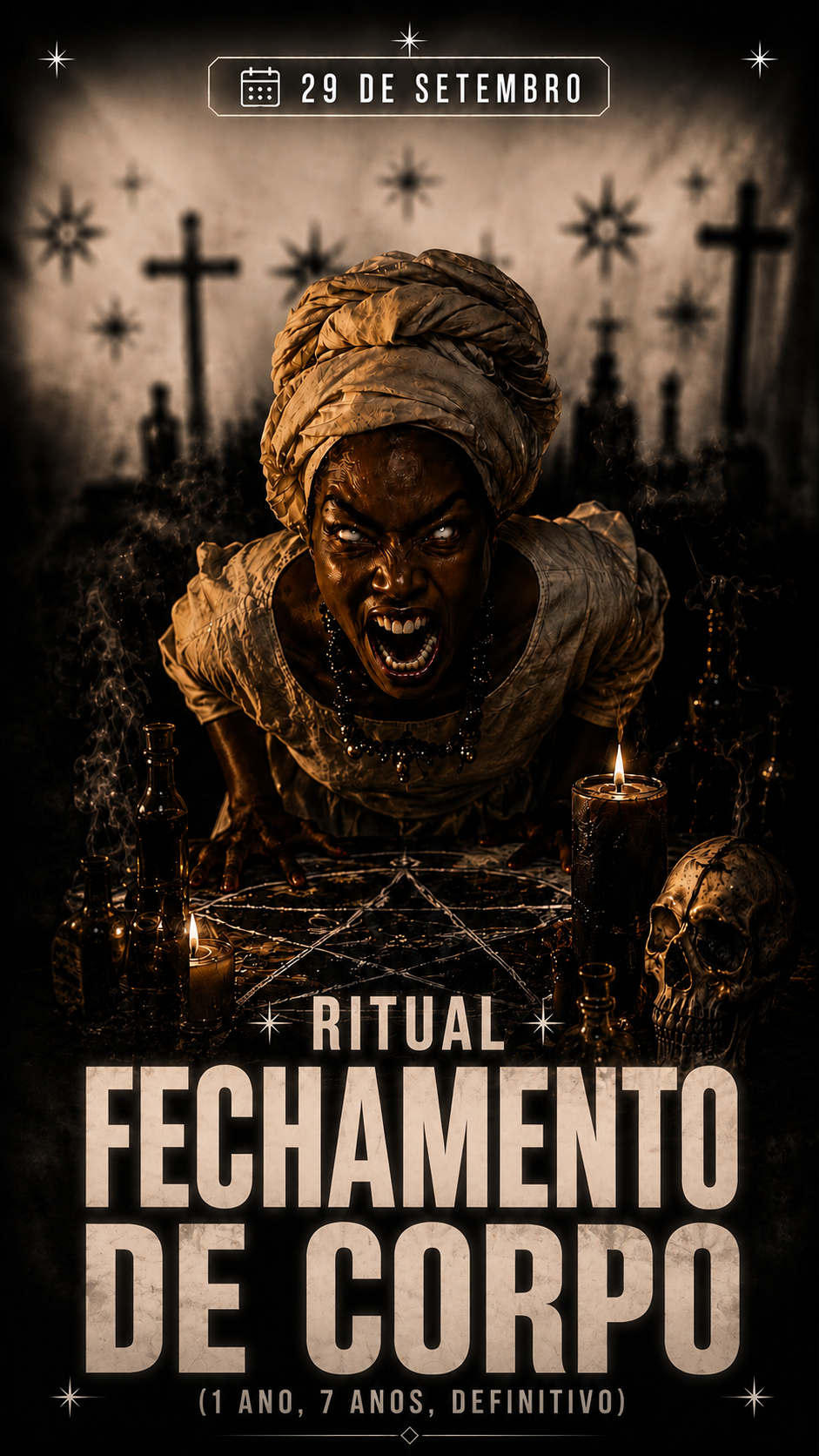 Flyer do ritual Ritual de Fechamento de Corpo