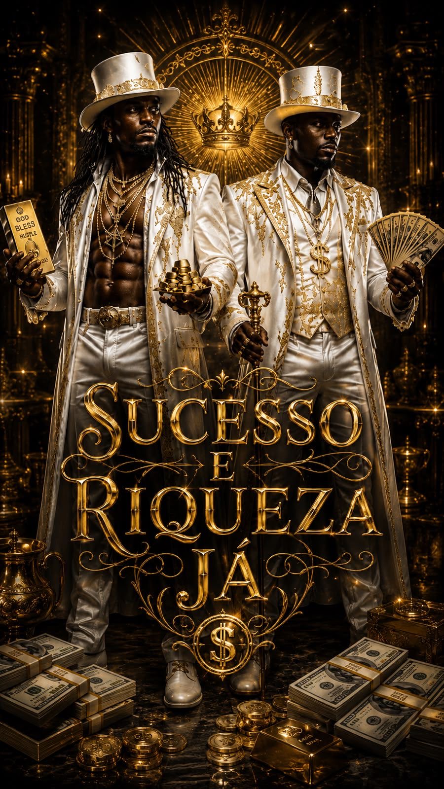Flyer do ritual Sucesso e Riqueza Já