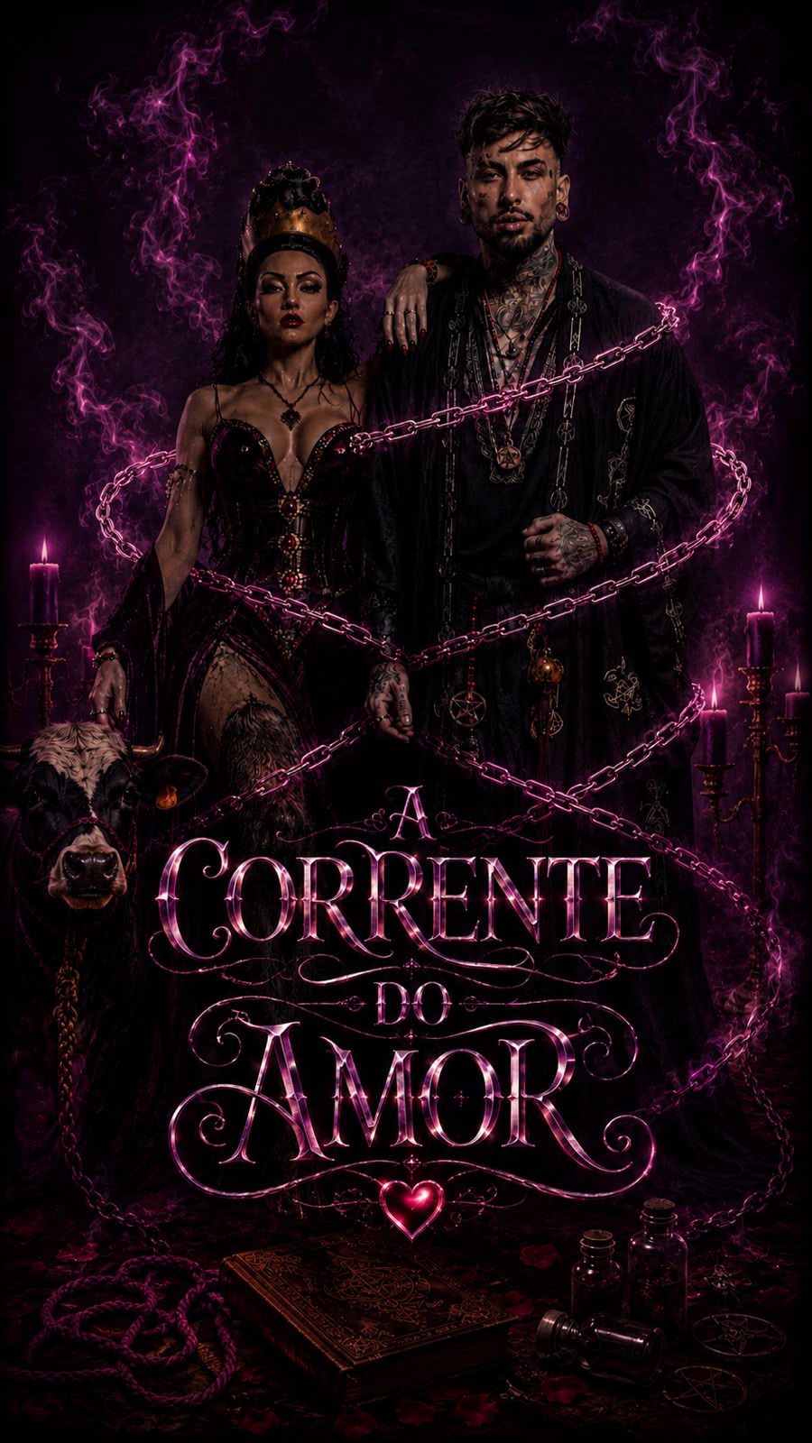 Flyer do ritual coletivo - A Corrente do Amor