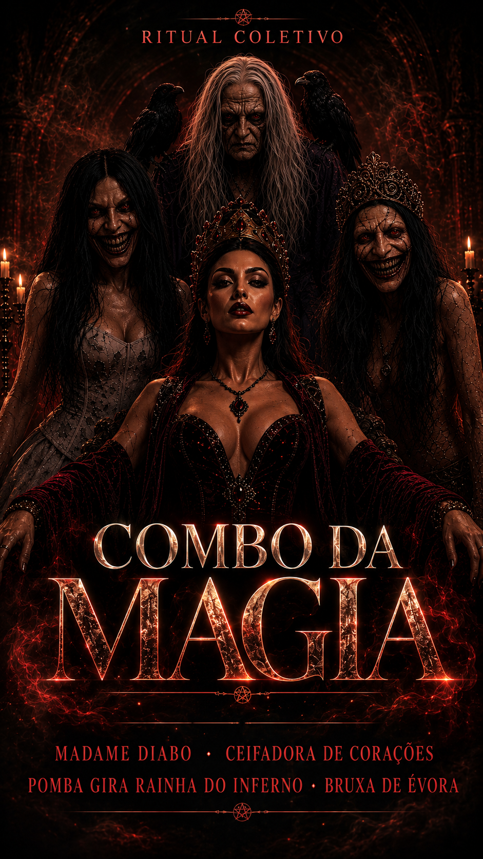Flyer do ritual Combo da Magia