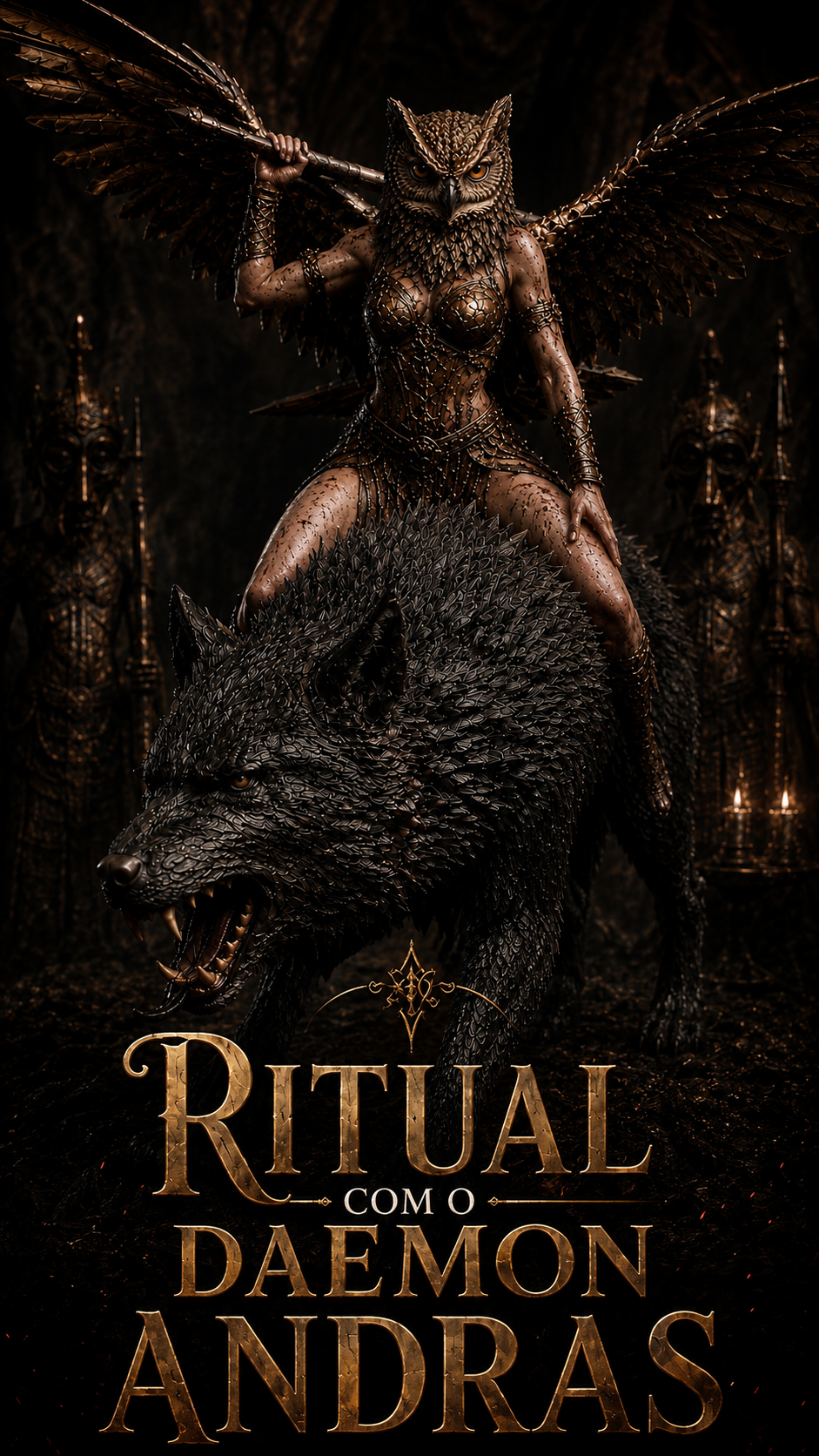 Flyer do ritual Ritual com o Daemon Andras